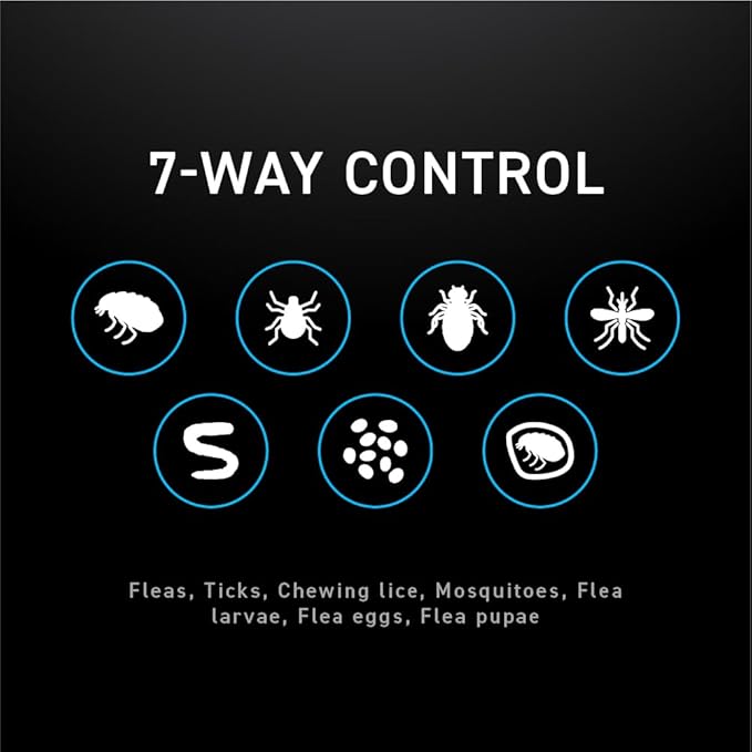 Flea and Tick Prevention for Dogs, Repellent, and Control, Fast Acting Waterproof Topical Drops for Small Dogs, 1 Month Dose