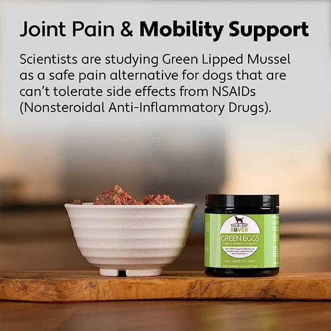 Hip & Joint - Mobility & Joint Support with Glucosamine and Chondroitin for Dogs, 2.4 oz - 22 to 60 Day Supply, Depending on Dog’s Weight - Vet Formulated - Easy to Mix - Delicious