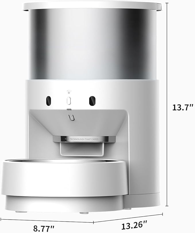 PETKIT Automatic Cat Feeders, 5L Pet Dry Food Dispenser Triple Preservation with Stainless Steel Bowl, Scheduled Cat Feeder 5-200g Portions 10 Meals Per Day, Fresh Element Infinity for Cats/Dogs