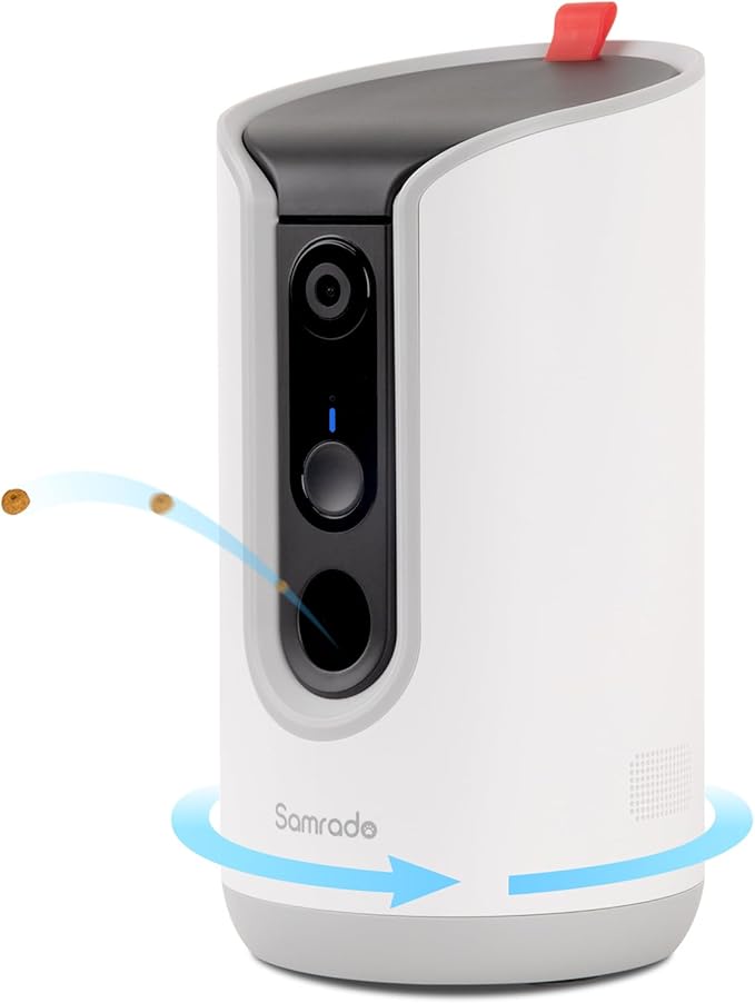 2K Pet Camera with Phone App - 360° View, 5G & 2.4G WiFi Two-Way Audio Dog Camera with Treat Dispenser Security Pet Camera for Dogs Remote Pet Monitoring