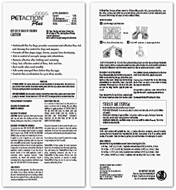 Pet Action Plus Flea & Tick Treatment for XL Dogs, 89-132 lbs, 3 Month Supply