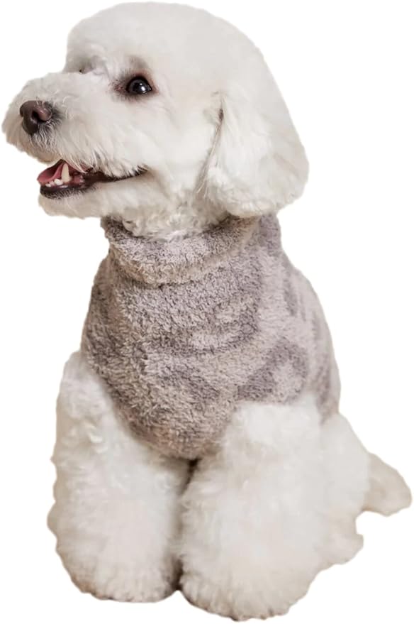 Barefoot Dreams CozyChic BITW Pet Sweater, Dog Clothes, Dog Sweater, Dog Accessories, in The Wild, Linen/Warm Gray, XL