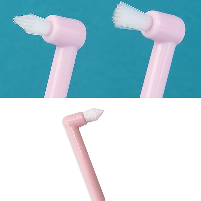 8PCS Cat & Dog Toothbrush Kit, 360 Degree Silicone Pet Toothbrush,Silicone Dog Finger Toothbrush,Double Head Toothbrush,Soft Cat Toothbrush Easily Clean Teeth Dirt