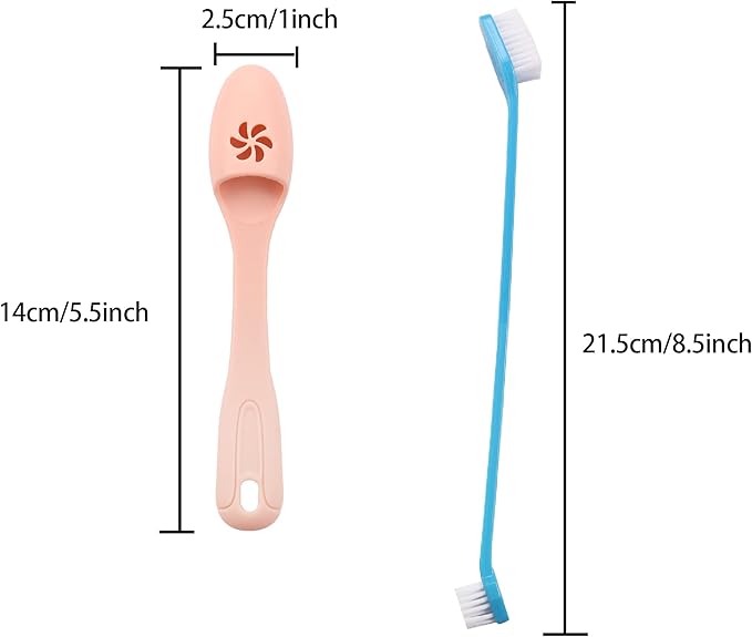 YAODHAOD Pet Toothbrush for Dogs, Dog Finger Toothbrush,Dental Hygiene Convenient Soft Toothbrush to Clean pet Teeth,Easy Teeth Cleaning & Dental Care Kit (5Pcs (Finger Toothbrush)