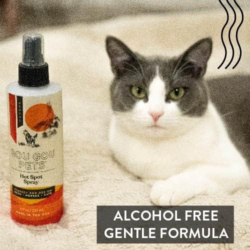 Hot Spot Spray Holistic Natural Derived Herbal for Dogs, Cats and Horses: Fast Acting to Soothe Hot Spots, Relieve Irritated Skin, Rash, and Seasonal Allergies - Made in USA - 8 oz
