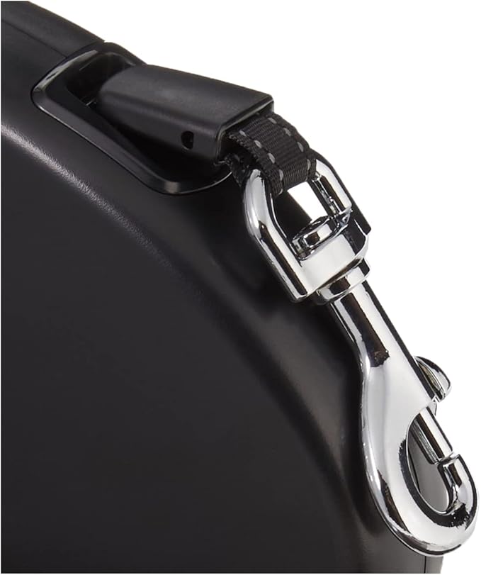 Amazon Basics Retractable Dog Leash, Medium - 16ft, Black