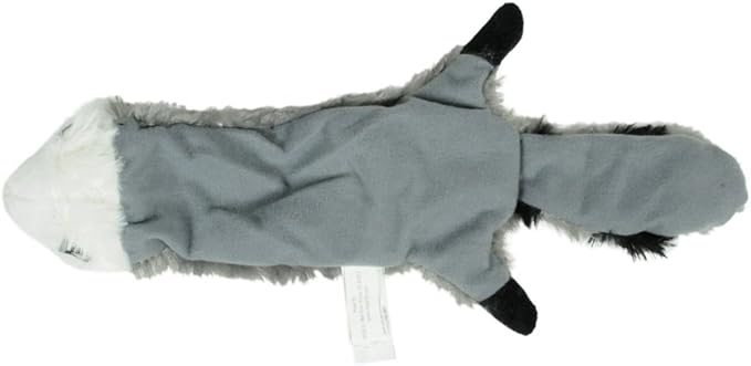 Hyper Pet Critter Skinz Raccoon Stuffless Dog Toy, Medium