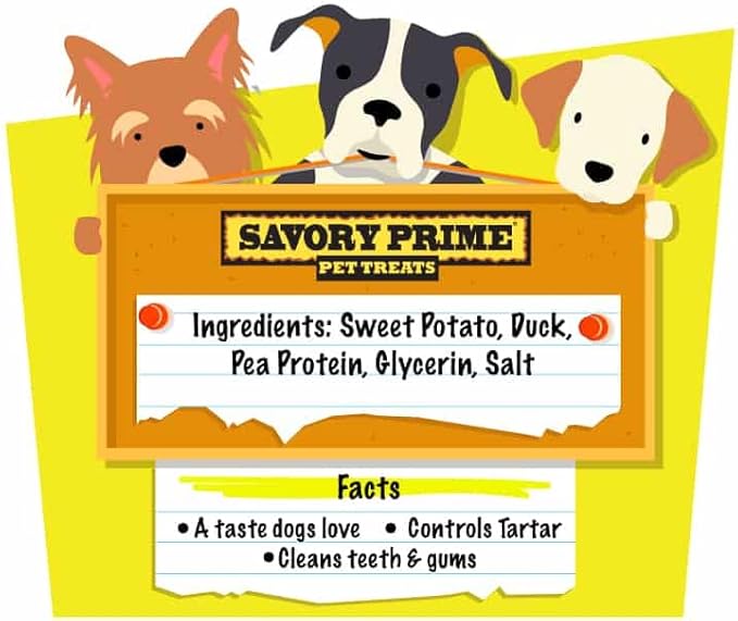 Savory Prime Sweet Potato & Duck Jerky 32 oz.