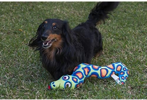 Fat Cat Incredible Strapping Yankers Dog Toy, Snake (Colors May Vary)