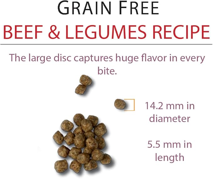 Chicken Soup for the Soul Pet Food Grain-Free Dry All Stages Dog Food, Beef & Legumes Recipe, 25 Pound Bag | Soy, Corn & Wheat Free, No Artificial Flavors or Preservatives