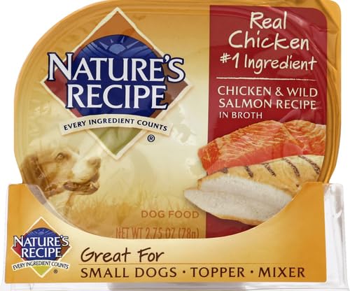 Nature's Recipe Chicken & Wild Salmon Recipe in Broth Wet Dog Food, 2.75 oz