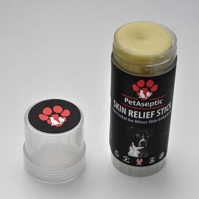 Skin Relief Stick Topical Skin Treatment for Dogs | Helps with Cuts, Burns, Rashes, Wounds, Dry Itchy Skin, Hot Spots, & Irritated Skin | Helps Restore, Heal, & Protect Skin | 2.3oz Stick