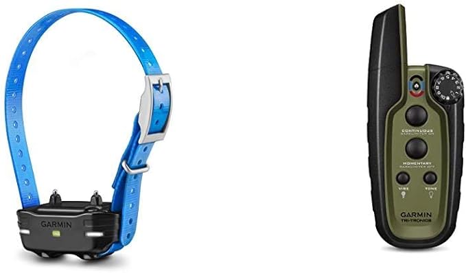 Garmin PT10 Dog Device Blue Collar (Pro 70/Pro 550) and Garmin Sport PRO, Handheld Dog Training Device