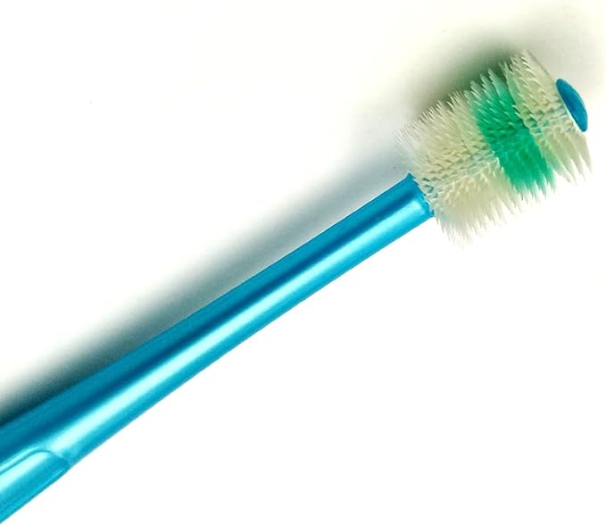 H&H Pets 360-Degree Bristle Toothbrush for Dogs and Cats - Super Soft Nylon bristles Tooth Brush, Puppy Supplies, Dog Brush Set, Pet Supplies Dog Grooming Kit Eco-Friendly (8-Count Pack)