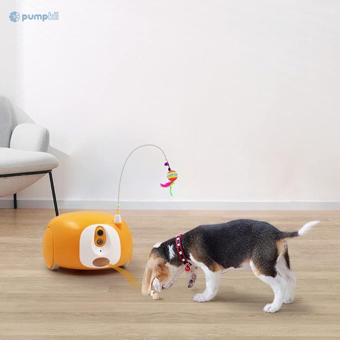 Pet Camera Treat Dispenser, Automatic Cat Feeders with Camera, Automatic Pet Feeder for Cats and Small Dogs with Night Vision Two Way Audio and Video (Support 2.4GHz Wi-Fi only, No Suscription Fee)