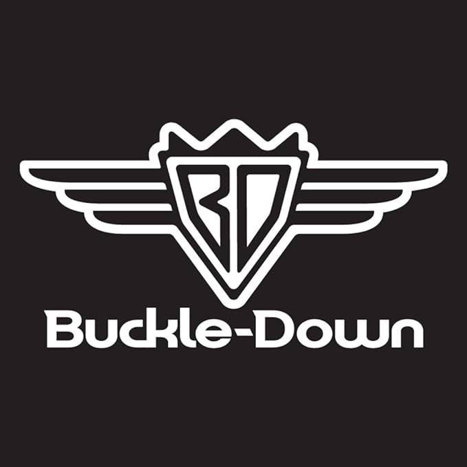 Buckle-Down Dog Leash Chevrolet Bowtie Black Gold White 4 Feet Long 0.5 Inch Wide (DL-WCH007-N)