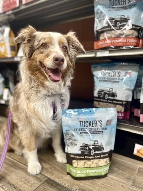 Tucker's Raw Frozen Freeze Dried Raw Dog Food, Pork, Duck & Pumpkin Formula 14oz