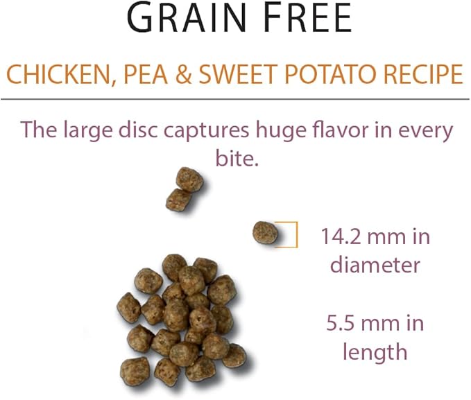 Chicken Soup for the Soul Pet Food Grain-Free Dry All Stages Dog Food, Chicken, Pea & Sweet Potato Recipe, 10 Pound Bag Soy, Corn & Wheat Free, No Artificial Flavors or Preservatives