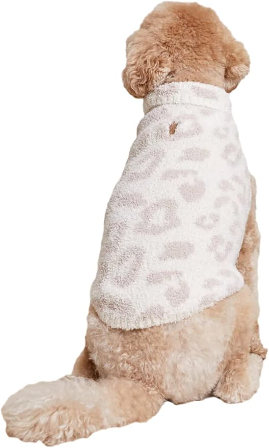 Barefoot Dreams CozyChic BITW Pet Sweater, Dog Clothes, Dog Sweater, Dog Accessories, in The Wild, Cream/Stone, XL