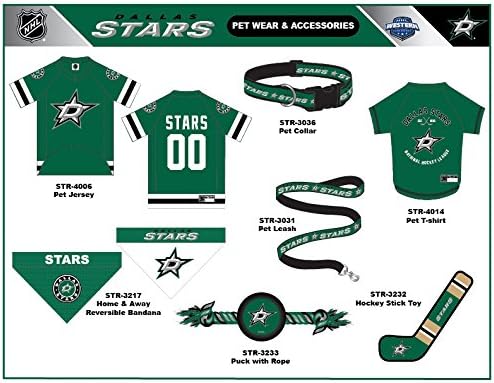 Pets First NHL Dallas Stars Tee Shirt for Dogs & Cats, Medium. - are You A Hockey Fan? Let Your Pet Be an NHL Fan Too!