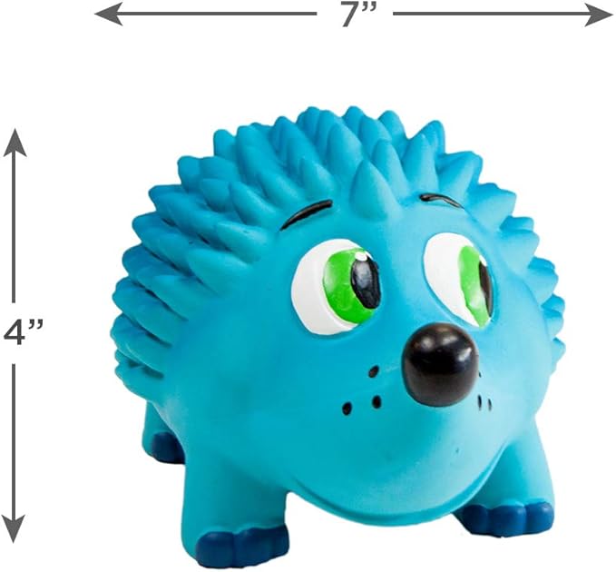Outward Hound Tootiez Hedgehog Grunting Latex Rubber Dog Toy, Large