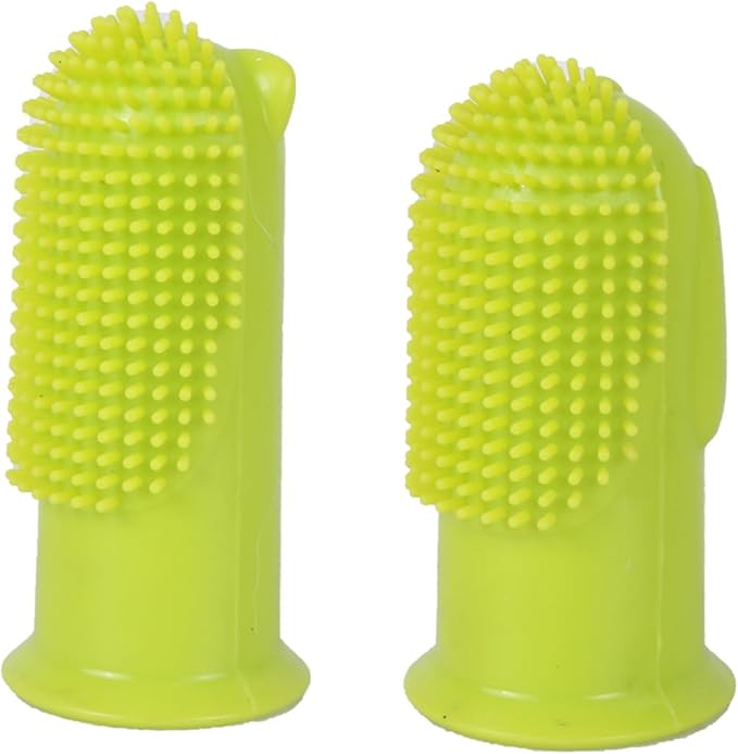 4Pack Dog Tooth Brushing Kit, Dog toothbrush for Pets, Puppy & Cat Dental Care for Teeth Cleaning