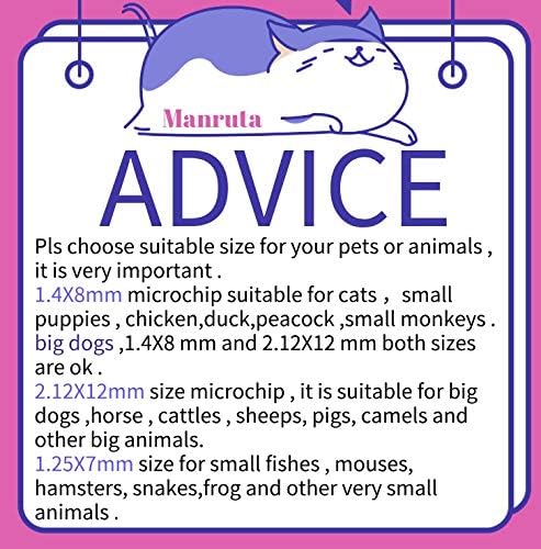 Microchip for Dogs and Cats with 15 Unique ID Numbers for Pet Identification and Registration Online (10 Pack,1.25 mm dia, 7 mm length, 16 Gauge)