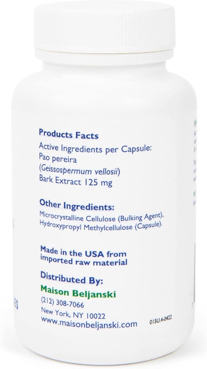 Beljanski® Product - PaoVet® - Pao Pereira Immune Support Pet Supplement - 100 Capsules
