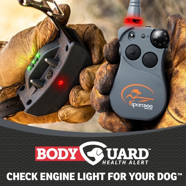 SportDOG Brand FieldSentinel 825 Shock Collar for 2 dogs with Bodyguard Health Alerts – World’s First E-Collar w/ Health Monitoring – ½ Mile Range - Train with Shock, Vibrate, and Tone