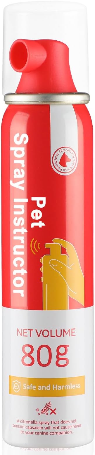 Corrector Spray Dog Trainer, 80ml 1 Pack Dog Corrector Spray for Dogs to Stops Barking, Jumping Up Attacks & Unwanted Dog Behaviour Humane Effective