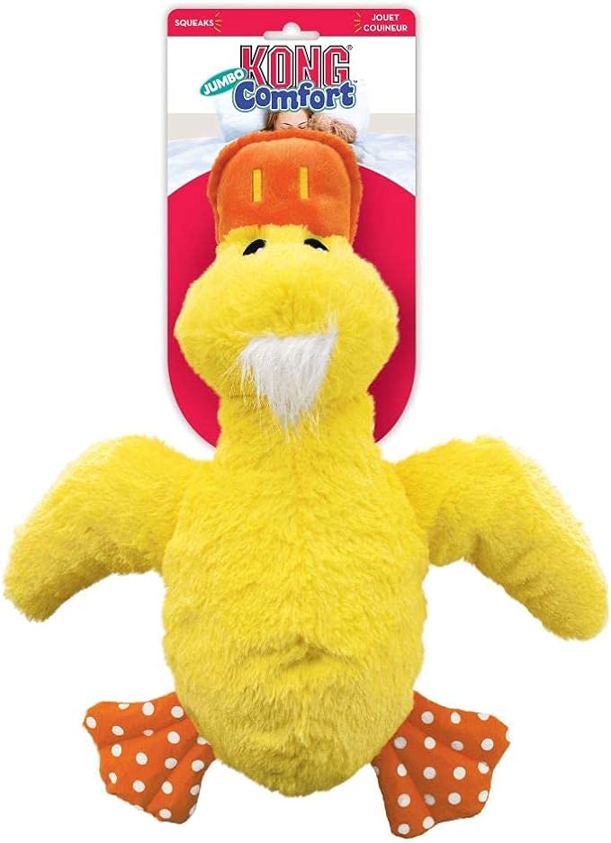 KONG Company 38748523: Comfort Duck Jumbo Dog Toy, XL, for All Breed Sizes
