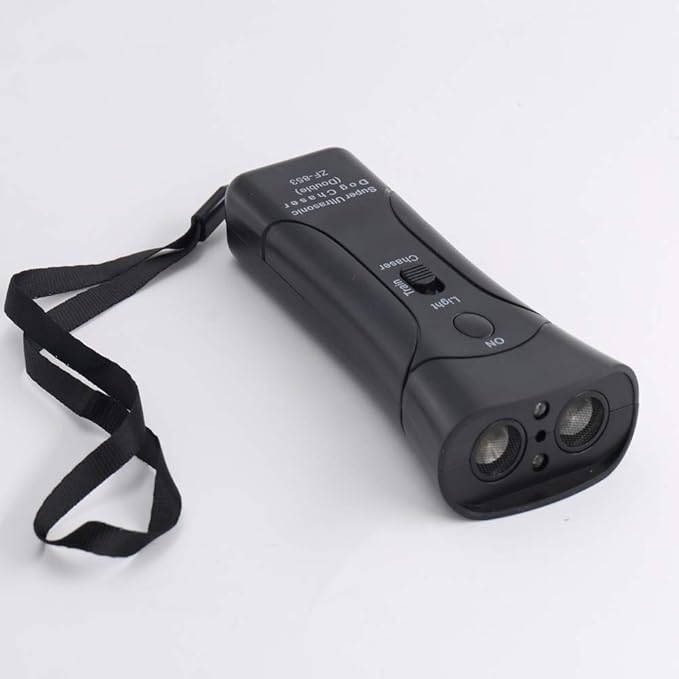 Dog Bark Deterrent,Handheld Dog Trainer and Bark Control Device with Led Light and Wrist Strap,Dog Training Tool for Safe Use Indoor Outdoor