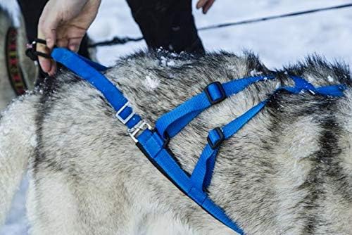 Neewa Adjustable Sled Pro Harness (Large, Pink), Dog Harness Large Breed, Dog Pulling Harness, Giant Dog Harness, Sled Harness for Pulling, Great for Dog Joring