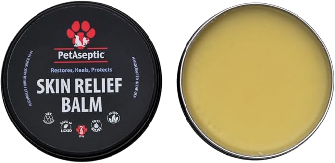 Skin Relief Balm Topical Skin Treatment for Dogs | Helps with Cuts, Burns, Rashes, Wounds, Dry Itchy Skin, Hot Spots, & Irritated Skin | Helps Restore, Heal, & Protect Skin | 2oz Tin