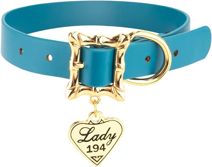 Buckle-Down Dog Collar, Disney Lady and The Tramp, Movie Replica with Heart Charm, Extra Large 18 to 24 Inch Length 1.15 Inches Wide
