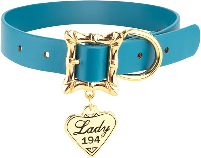 Buckle-Down Dog Collar, Disney Lady and The Tramp, Movie Replica with Heart Charm, Extra Extra Large 24 to 31 Inch Length 1.35 Inches Wide