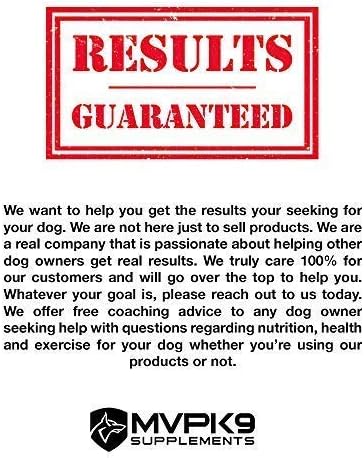 MVP K9 Formula Mass Weight Gainer for Dogs - Helps Promote Healthy Weight Gain, Size and Muscle in Dogs - Great for Skinny, Underweight, Picky Eaters. All Breed Formula, Made in USA (90 Servings)