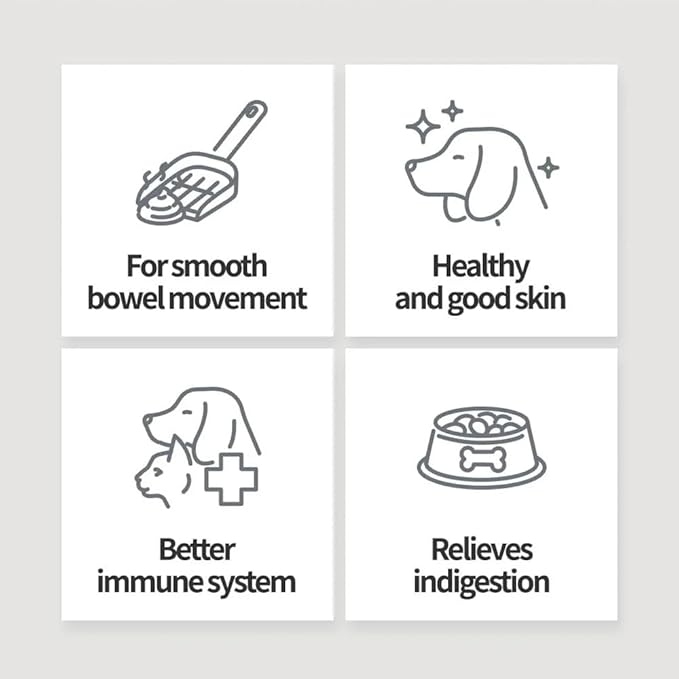 Probiotics for Dogs and Cats, Gut Health & Skin Supplements Powder Probiotic Dog Supplement, 30 Count (Pack of 1)