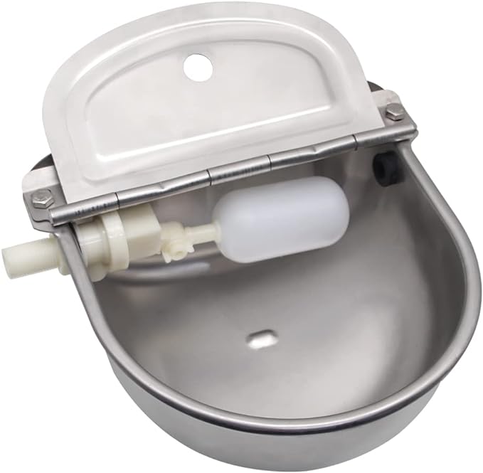 Automatic Dog Feeder Trough Bowl Dispenser Waterer for Pet Dog Horse Cattle Goat Sheep Water Stainless Steel Farm Tool