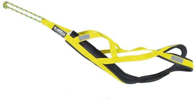 Neewa Sled Pro Harness (XX-Large, Yellow), Dog Pulling Harness, Husky Harness, Mushing Harness, X Back Harness Dog for Dog Exercise, Bikejoring, Skijoring, Dog Sledding, Canicross, Dog Harness