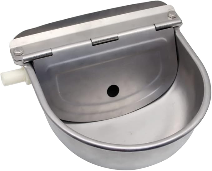 Automatic Dog Feeder Trough Bowl Dispenser Waterer for Pet Dog Horse Cattle Goat Sheep Water Stainless Steel Farm Tool