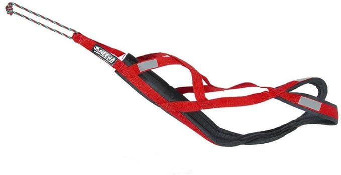 Neewa Sled Pro Harness (Small, Red), Dog Pulling Harness, Husky Harness, Mushing Harness, X Back Harness Dog for Dog Exercise, Bikejoring, Skijoring, Dog Sledding, Canicross, Dog Harness