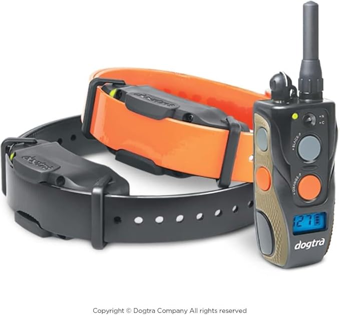 Dogtra 1902S Ergonomic 3/4-Mile IPX9K Waterproof High-Output 2-Dog Remote Dog Training E-Collar