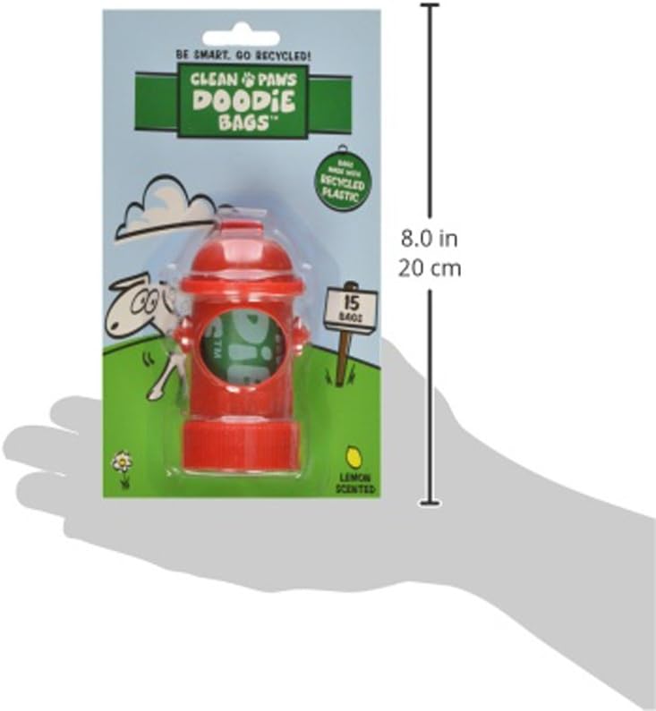 Clean Paws Hydrant Dispenser with 15 Doodie Bags