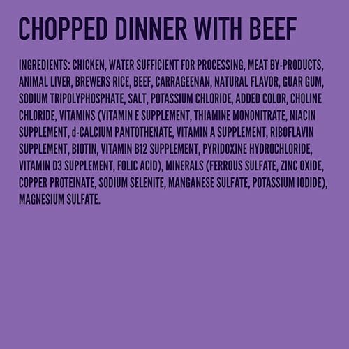 A Strong Heart Wet Dog Food, Chopped Dinner with Beef - 13.2 oz Cans (Pack of 12), Made in The USA with Real Beef