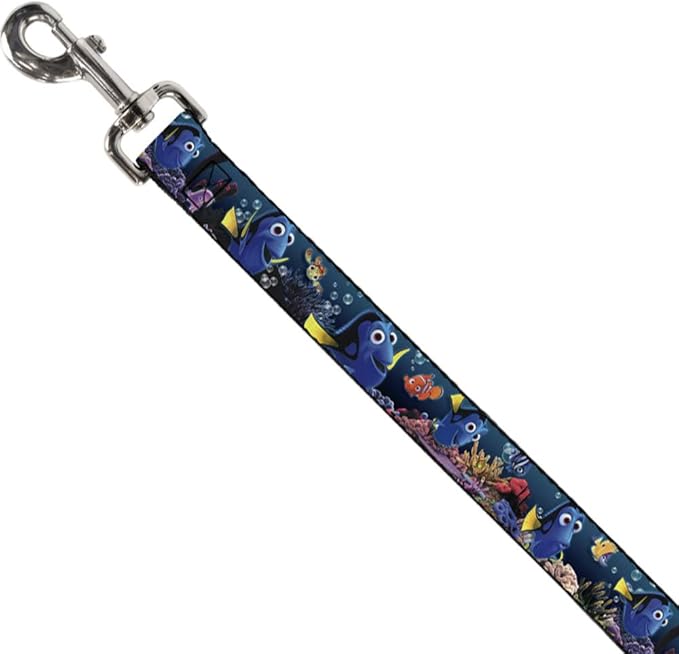Dog Leash Dory Poses Friends Under The Sea 6 Feet Long 1.5 Inch Wide