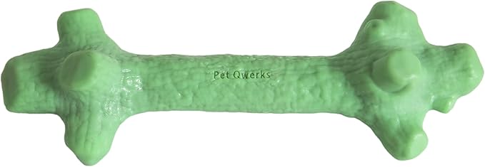 Pet Qwerks Nylon Stick BarkBone - Durable Dog Toys for Aggressive Chewers - Mint Flavor - 6"
