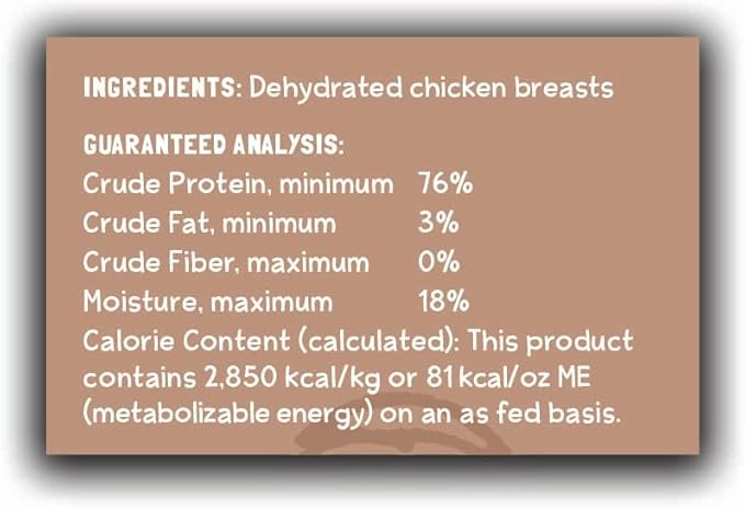 Bare Breast All Natural Chicken Jerky 1lb, Made in USA