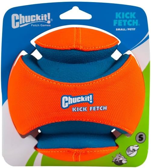 Chuckit! Kick Fetch Ball Dog Toy, Small (6 Inch) and ChuckIt! Paraflight Flying Disc Dog Toy, Large (9.75")