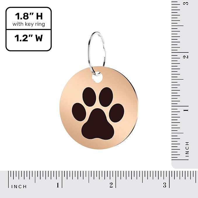 MYLUCKYTAG Stainless Steel QR Code Pet ID Tags Dog Tags - Pet Online Profile - Scan QR Receive Instant Pet Location Alert Email
